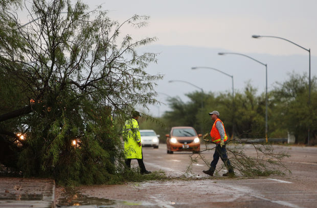 Monsoon causes problems on Tucson streets